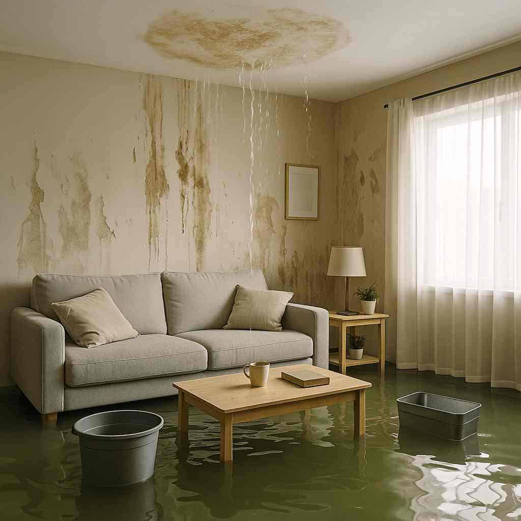 Water Damage in a House of Beaumont TX 3
